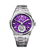 Bonest Gatti  BG7005-S3 Hammered Tourbillon Automatik Silber Herrenuhr