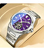 Bonest Gatti  BG7005-S3 Hammered Tourbillon Automatik Silber Herrenuhr