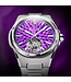 Bonest Gatti  BG7005-S3 Hammered Tourbillon Automatik Silber Herrenuhr