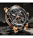 Bonest Gatti  BG4601-B2 Classic Round Automatik Schwarz/Rosé-Gold Herrenuhr