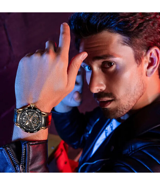 Bonest Gatti  BG4601-B2 Classic Round Automatik Schwarz/Rosé-Gold Herrenuhr