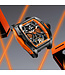 Bonest Gatti  BG5501-A2 Tonneau Skeleton Automatik Schwarz/Orange Herrenuhr