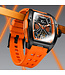 Bonest Gatti  BG5501-A2 Tonneau Skeleton Automatik Schwarz/Orange Herrenuhr