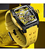 Bonest Gatti  BG5502-A3 Tonneau Skeleton Automatik Schwarz/Gelb Herrenuhr