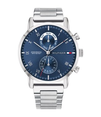 Tommy Hilfiger  Kane 1710401 Dunkelblau Silber Herrenuhr