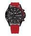 Tommy Hilfiger   Bank 1791722 Schwarz Rot Herrenuhr