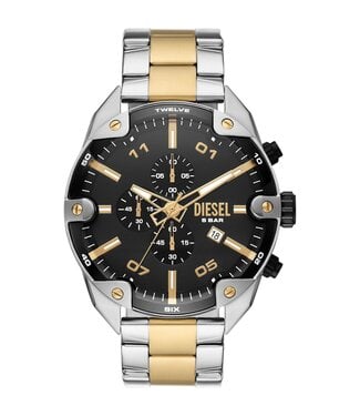 Diesel Spiked DZ4627 Herrenuhr Chronograph Schwarz Edelstahl