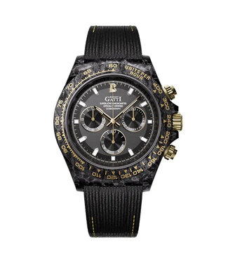 Bonest Gatti  BG9010-L1 Chronograph Automatik Schwarz/Gold Herrenuhr