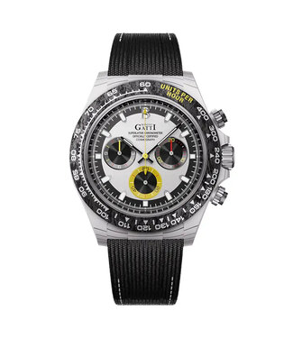 Bonest Gatti  BG9010-L3 Chronograph Automatik Weiss/Silber Herrenuhr
