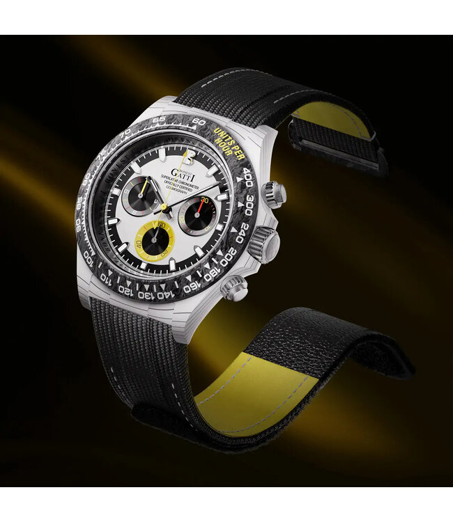 Bonest Gatti  BG9010-L3 Chronograph Automatik Weiss/Silber Herrenuhr