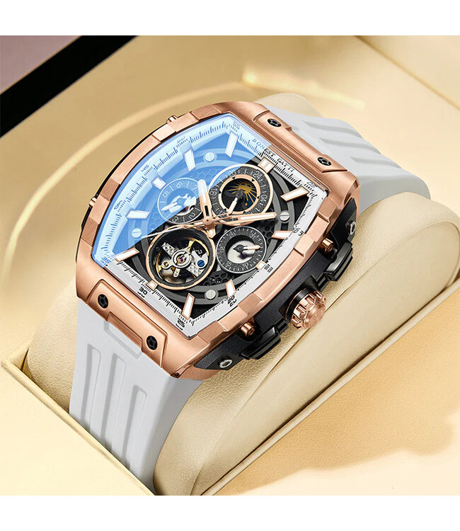 Bonest Gatti  BG5005-R2 Moon Phase Automatik Rosé-Gold Herrenuhr
