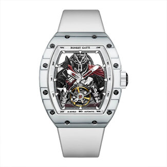 Bonest Gatti BG9009-R1 Herrenuhr White Carbon Fiber