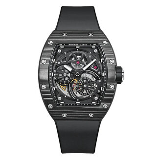 Bonest Gatti BG9004-R2 Herrenuhr Black Carbon Fiber