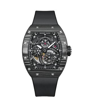 Bonest Gatti  BG9004-R2 Carbon Fiber Tonneau Automatik Schwarz Herrenuhr