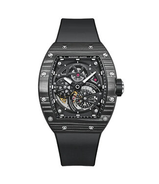 Bonest Gatti BG9004-R2 Herrenuhr Black Carbon Fiber