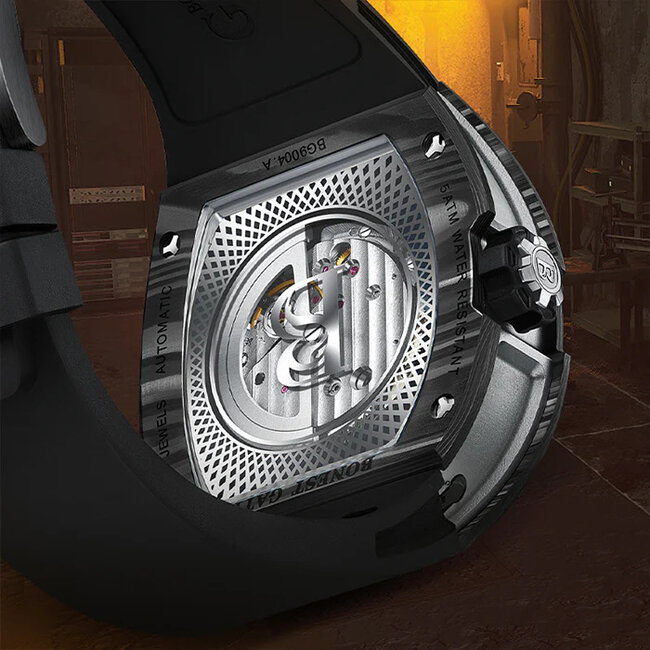 Bonest Gatti  BG9004-R2 Herrenuhr Black Carbon Fiber