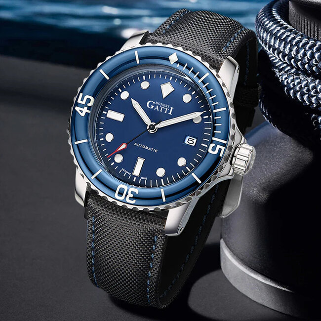 Bonest Gatti  BG8002-L2 Herrenuhr Blue Classic