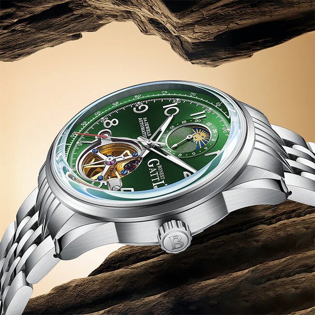 Bonest Gatti BG5808-S2 Herrenuhr Green Classic Series