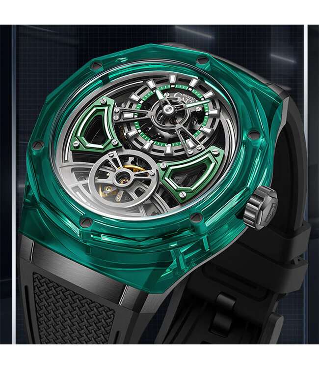 Bonest Gatti   BG5807-A4 Herrenuhr  Green Crystal Series