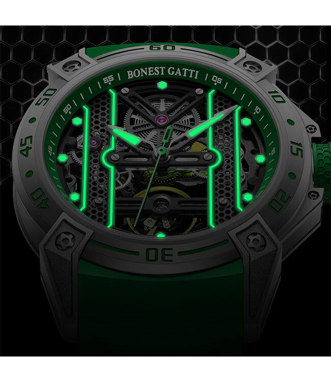 Bonest Gatti   BG5805-A3 Herrenuhr Green Sword Series
