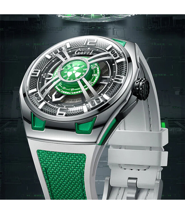 Bonest Gatti  BG5803-A3 Herrenuhr Green Cosmos Series