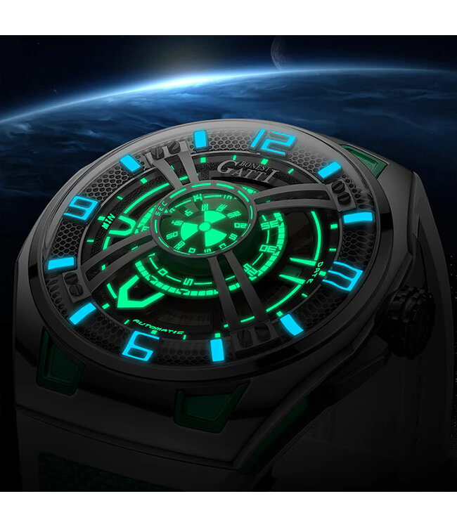 Bonest Gatti  BG5803-A3 Herrenuhr Green Cosmos Series