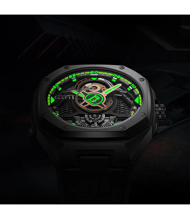 Bonest Gatti  BG5801-A2 Herrenuhr Black Cosmos Series