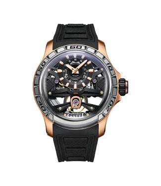 Bonest Gatti Bonest Gatti BG4004-R2 Herrenuhr Rose Gold Exoskeleton
