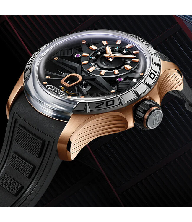 Bonest Gatti  Bonest Gatti BG4004-R2 Herrenuhr Rose Gold Exoskeleton
