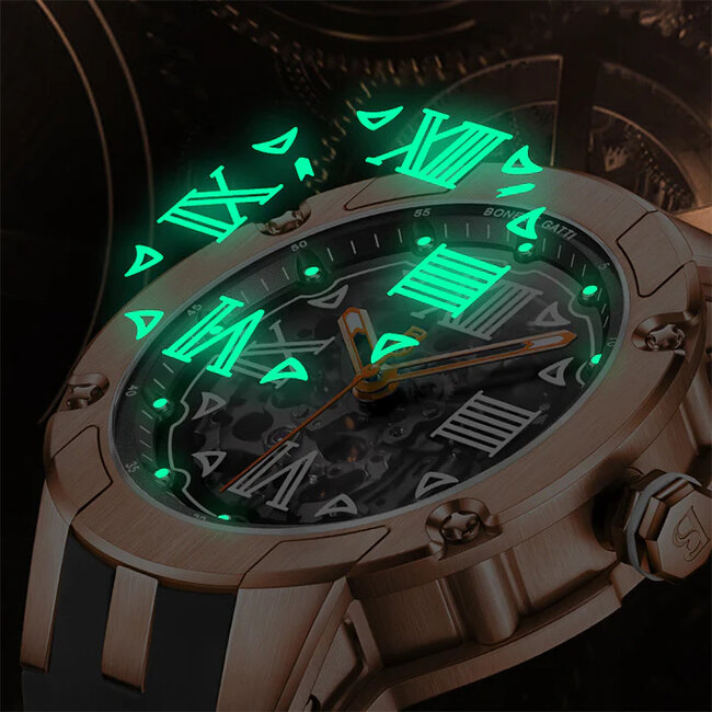 Bonest Gatti BG7701-A5 Herrenuhr Rose Gold Cosmos Serie