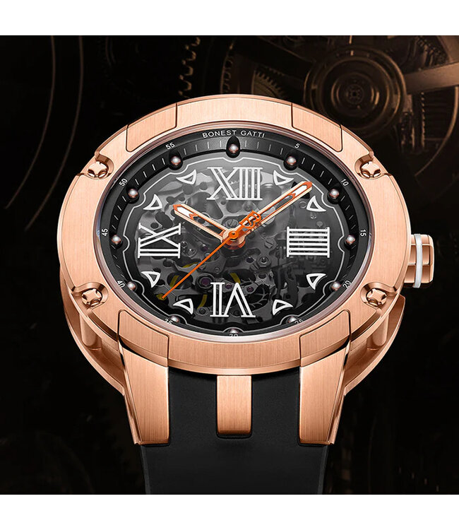 Bonest Gatti  BG7701-A5 Herrenuhr Rose Gold Cosmos Serie