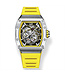 Bonest Gatti  BG9903-A3 Ghost Speed Tonneau Skeleton Automatik Silber/Gelb Herrenuhr