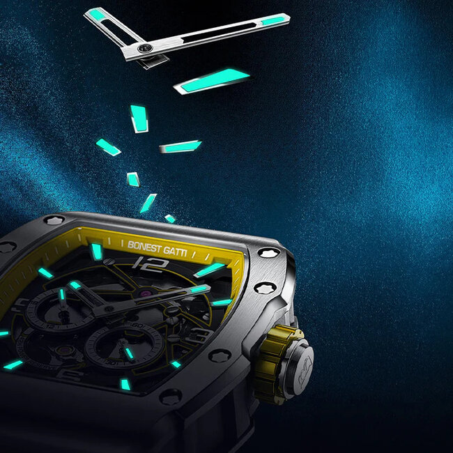 Bonest Gatti  BG9903-A3 Herrenuhr  Yellow Extreme Series