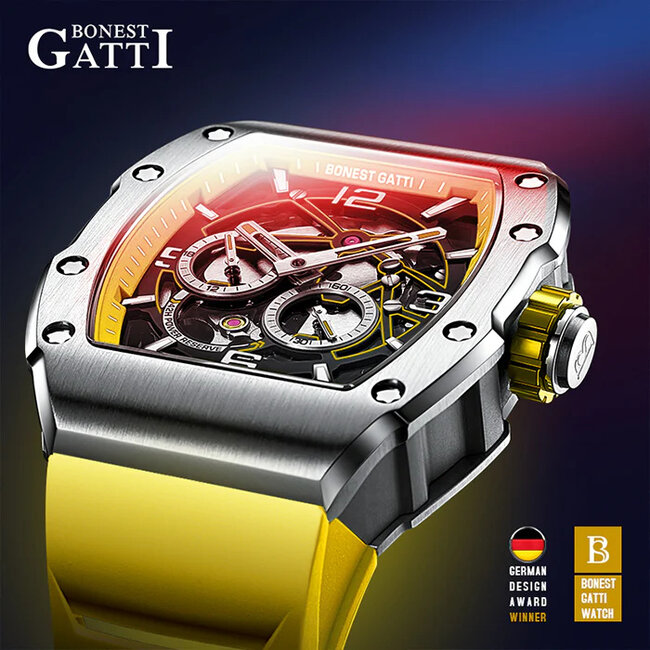 Bonest Gatti  BG9903-A3 Herrenuhr  Yellow Extreme Series