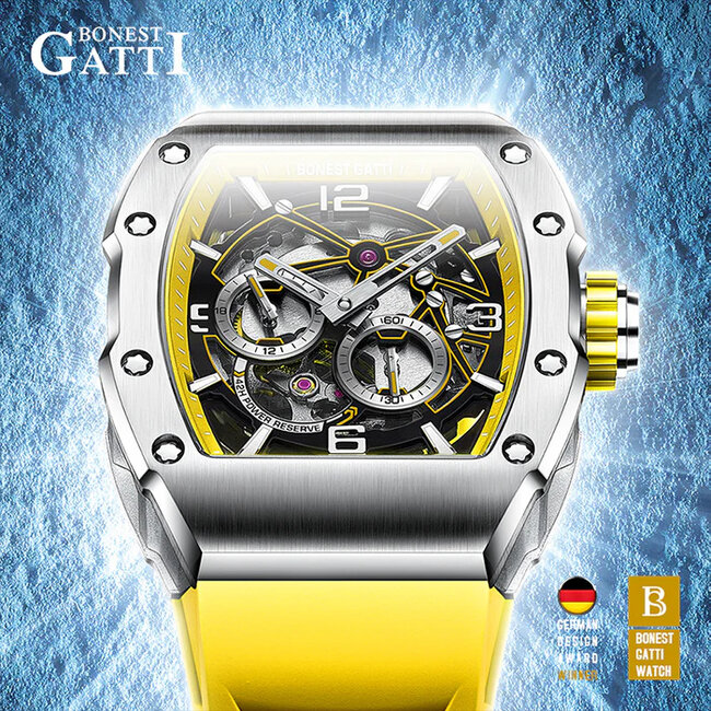 Bonest Gatti  BG9903-A3 Herrenuhr  Yellow Extreme Series