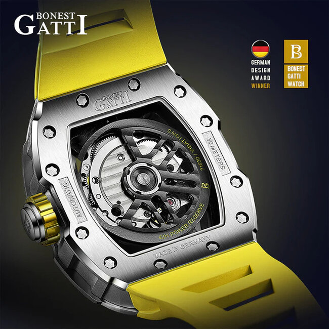 Bonest Gatti  BG9903-A3 Herrenuhr  Yellow Extreme Series