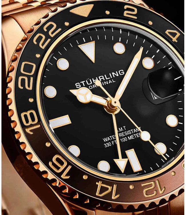 Stührling Meridian GMT Quartz 3968.5