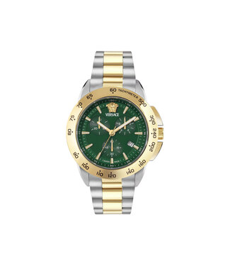 Versace  V-Sport Chronograph VEKIA0625 Swiss Made Bicolor/Grün Herrenuhr