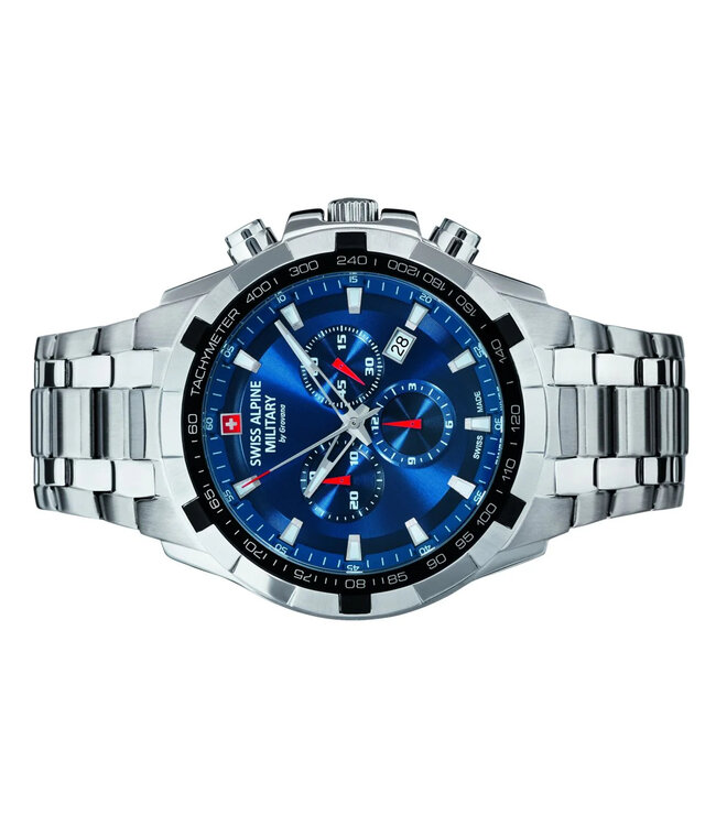 Swiss Alpine Military  Military Star Fighter 7043.9235 Blau Saphirglas Herrenuhr