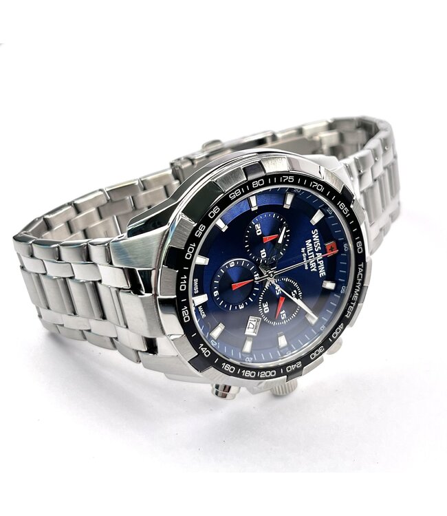 Swiss Alpine Military  Military Star Fighter 7043.9235 Blau Saphirglas Herrenuhr