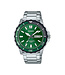 Casio  MTD-125D-3AVDF Herrenuhr Edelstahl Grün