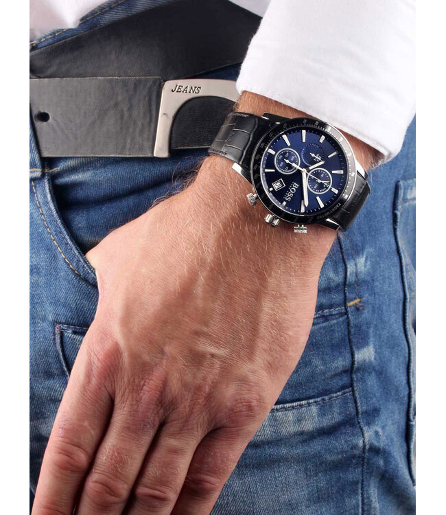 Hugo Boss   Rafale 1513391 Chronograph Schwarz/Blau Herrenuhr