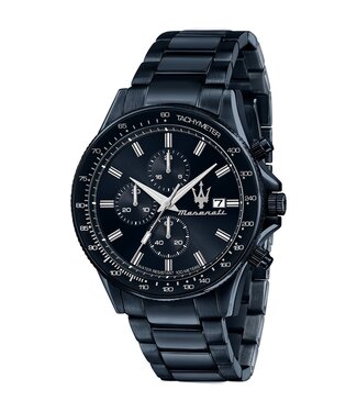 Maserati  Sfida Blue Edition R8873640023 Herrenuhr Chronograph Blau Edelstahl