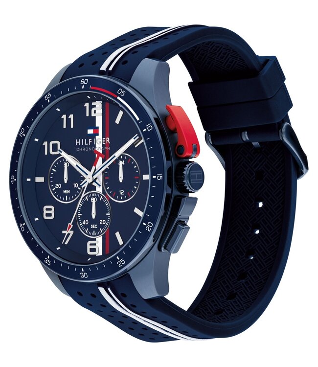 Tommy Hilfiger  Bank Chronograph 1792169 Blau Herrenuhr