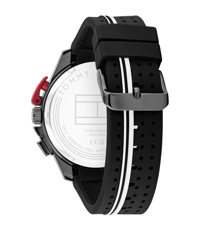 Tommy Hilfiger   Bank Chronograph 1792168 Schwarz Herrenuhr