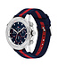Tommy Hilfiger   Troy 1792124 Blau Textil Herrenuhr