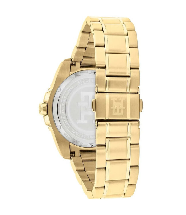 Tommy Hilfiger  TH85 GMT 1792133 Schwarz Gold Herrenuhr
