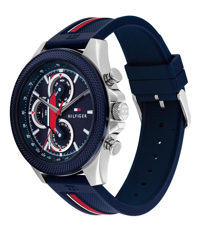 Tommy Hilfiger   Clark 1792083 Blau Silber Herrenuhr
