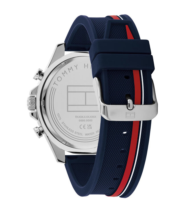 Tommy Hilfiger   Clark 1792083 Blau Silber Herrenuhr