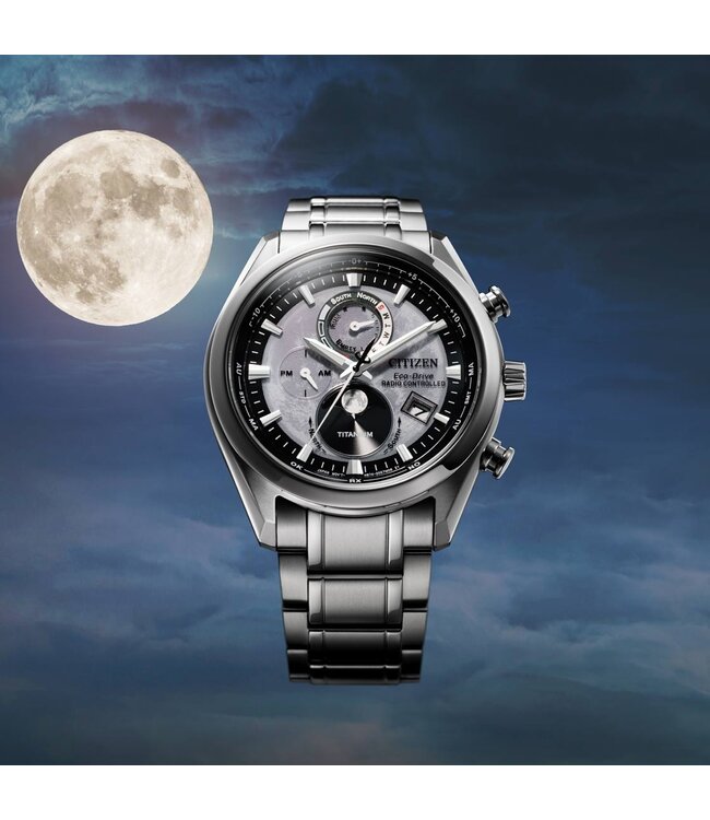 Citizen  BY1010-81H Tsuki-Yomi Super Titanium Mondphase Herrenuhr